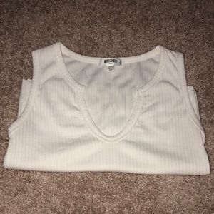 Missguided White Tank Top -size 6